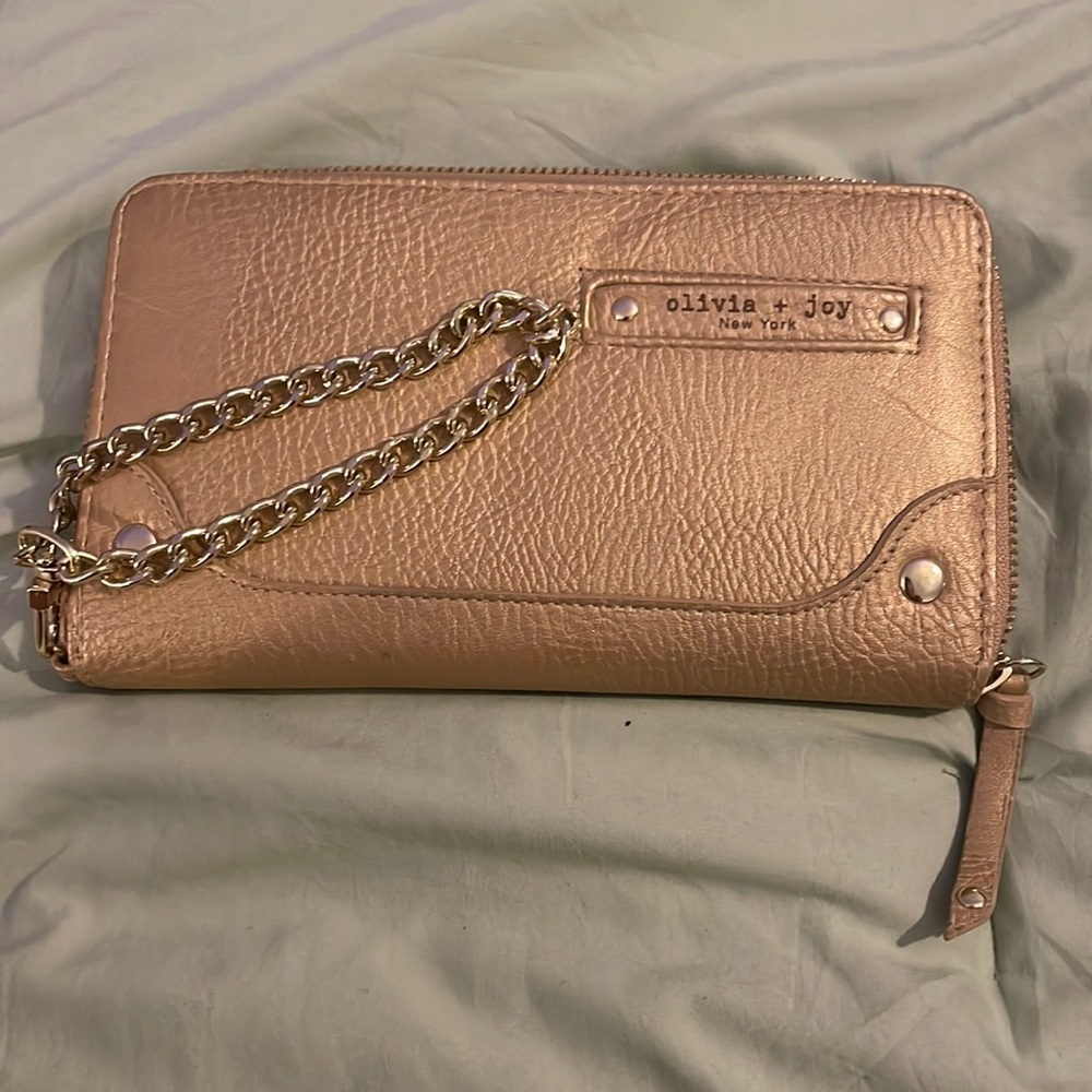 Gold New York wallet